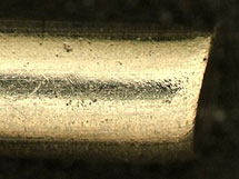 Cross section of a ‘normal linear cut’