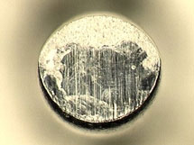 Cross section of a ‘needle cut’